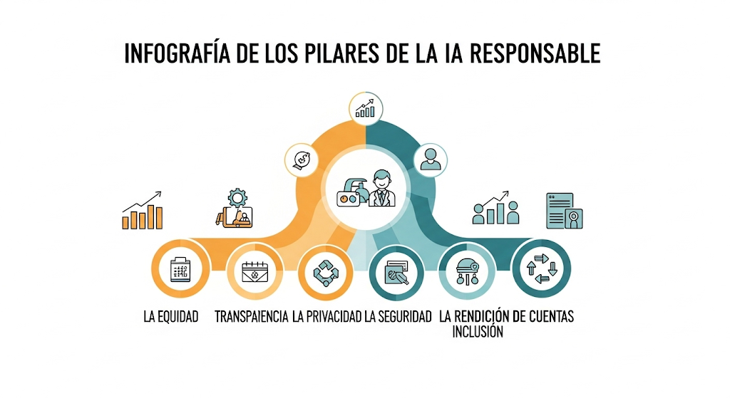 Infografía sobre IA Responsable